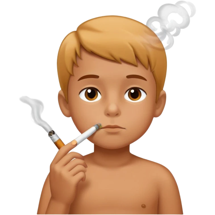 Sigara içen çocuk emoji