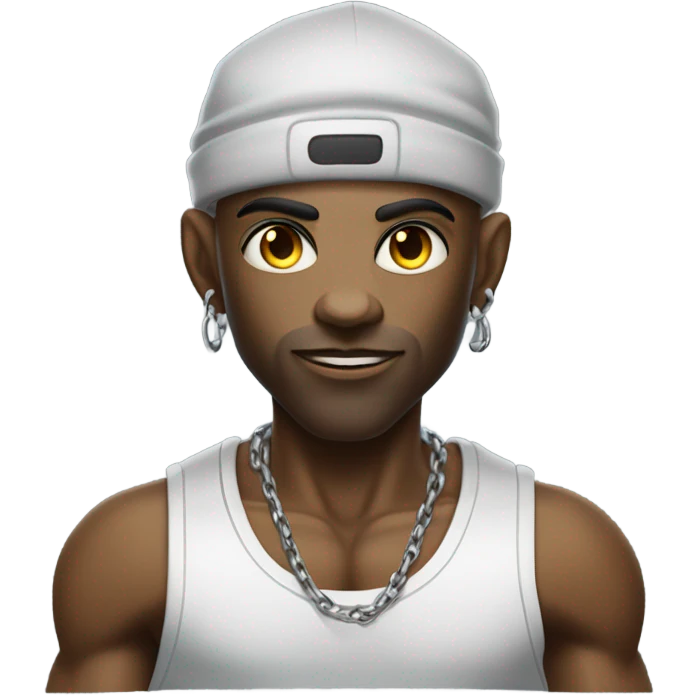 alien thug full, front and back view emoji