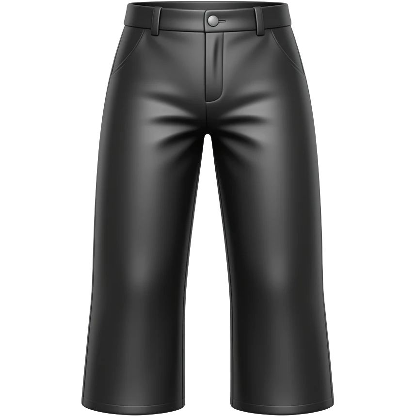 black SATIN pants floating emoji