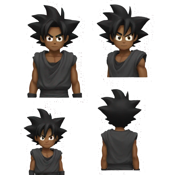 Black goku emoji