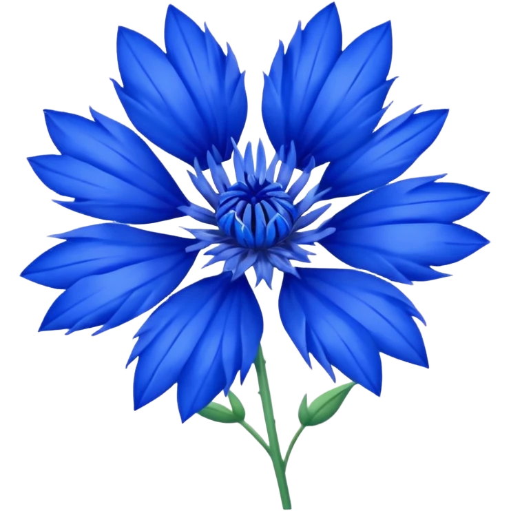 blue cornflower heart emoji emoji