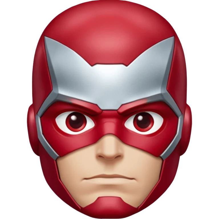 vision marvel body with red face from captain america: civil war emoji