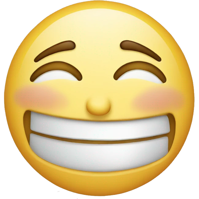 Tired happy face emoji