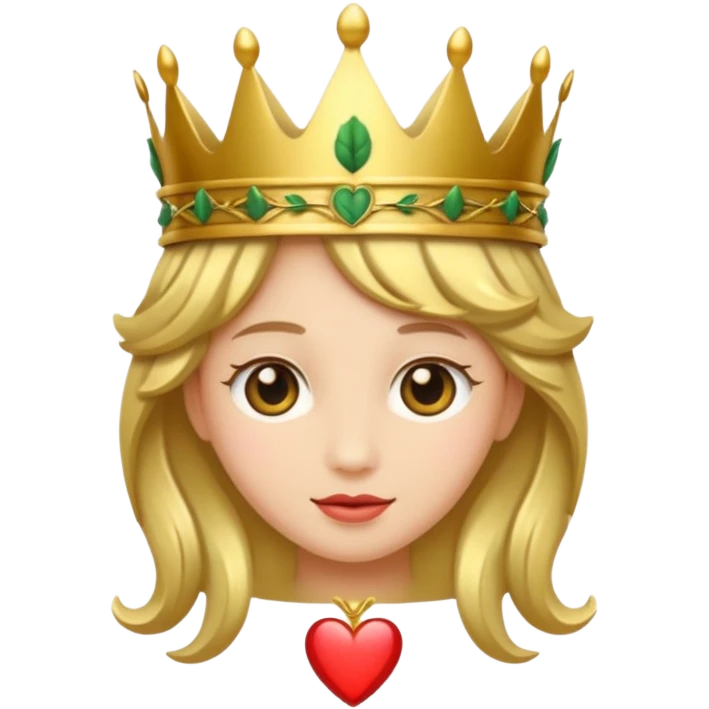 heart wearing a laurel crown emoji