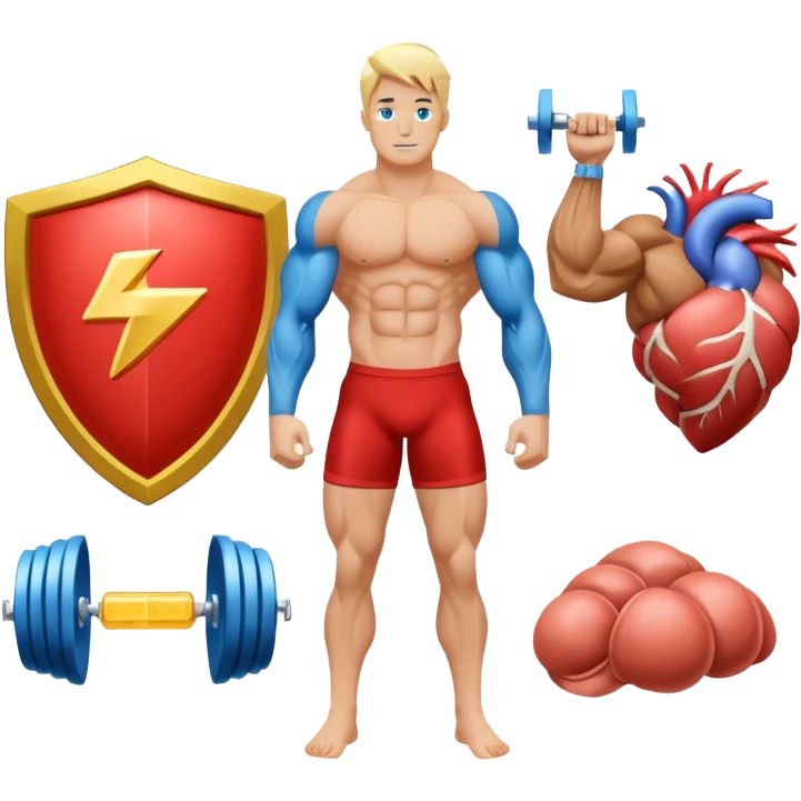 Create a beautiful infographic showing all the effects of BCAAs using symbols. 1 Valine - Protects muscles from breakdown. Isoleucine - Energy, increases endurance. Leucine - Improves protein synthesis, activates (mTor) and helps muscle recovery. emoji