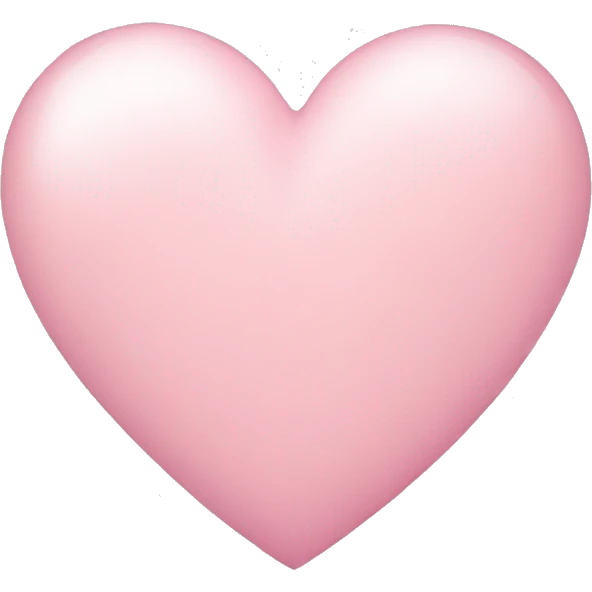 Light Pink heart emoji