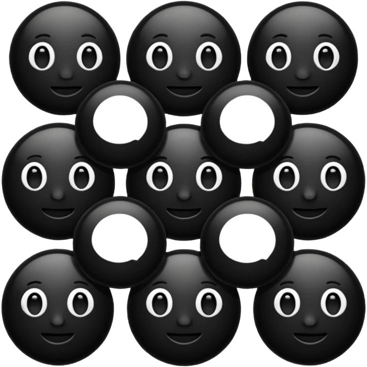 Emoji preto  emoji