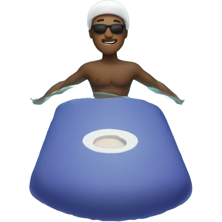 Karl in a pool emoji