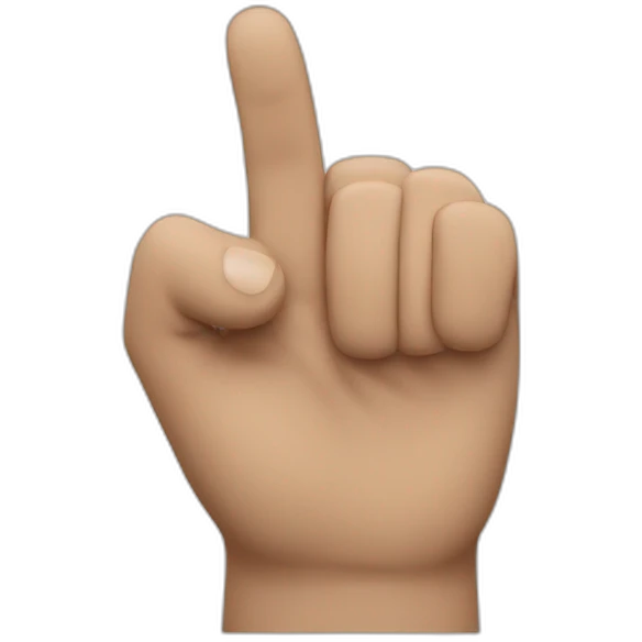 like gesture with extended index finger emoji