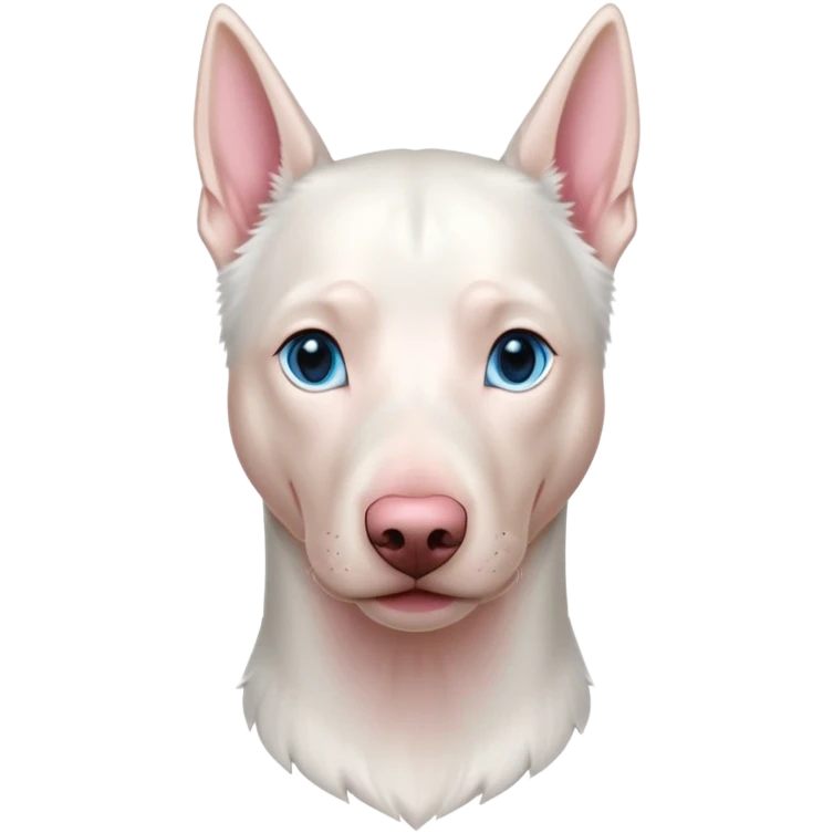 albino doberman with blue eyes emoji