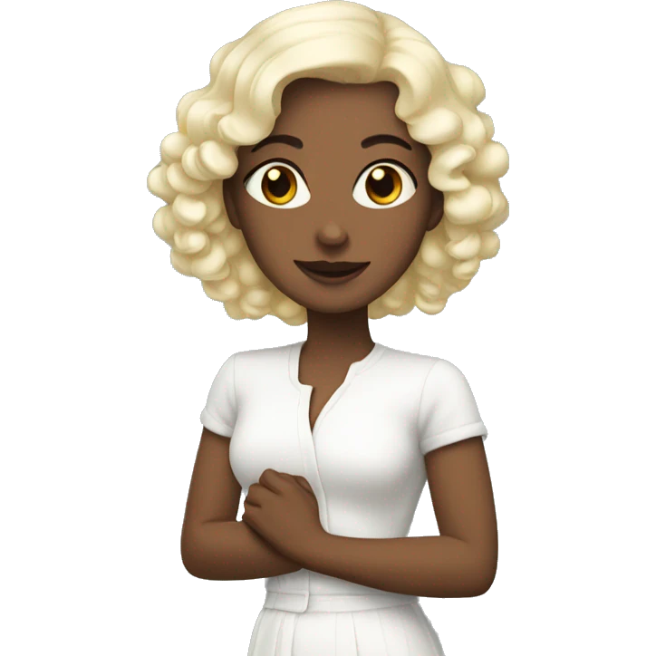 White coquettes  emoji