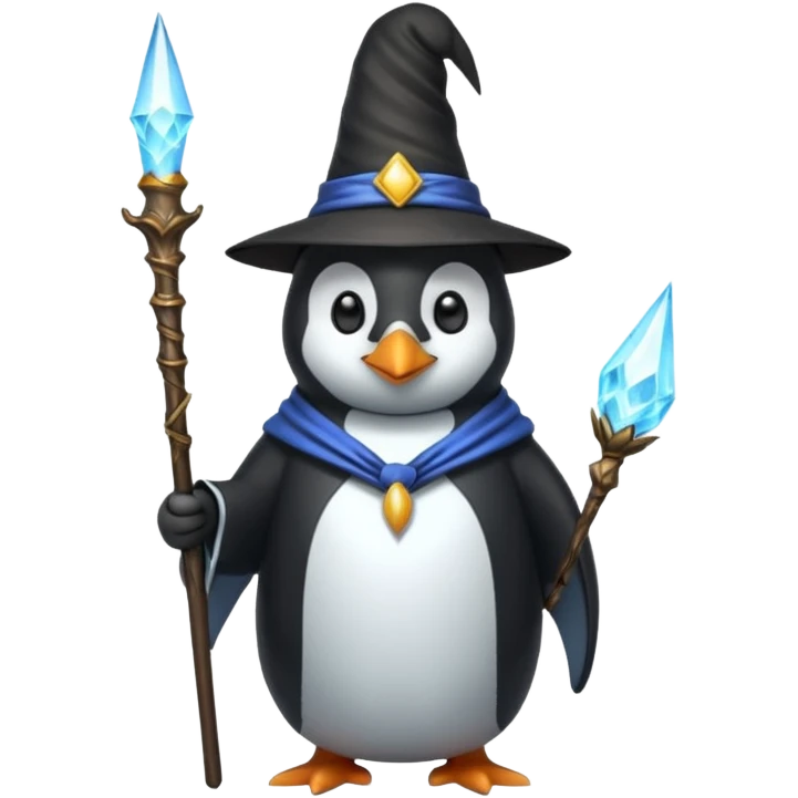 Penguin Wizard emoji