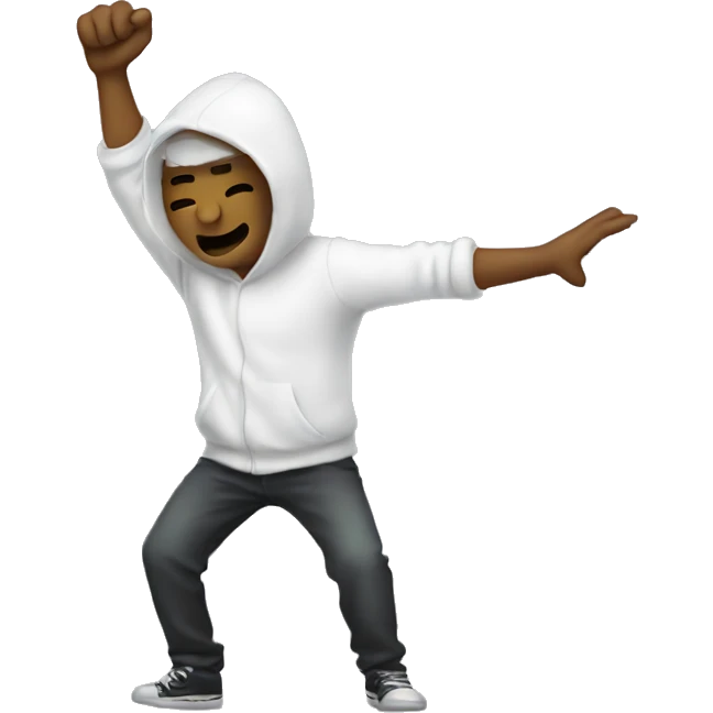 Person dabbing emoji