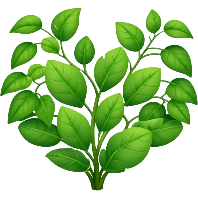a heart plant emoji