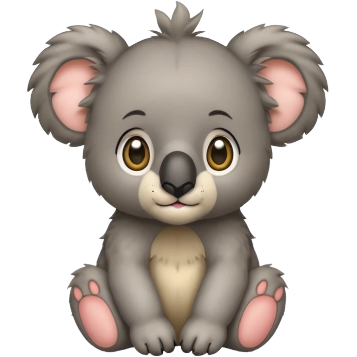 Half koala bear and half lion baby 🐨🦁 emoji