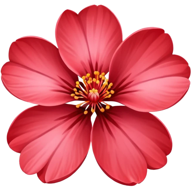 Red sakura emoji