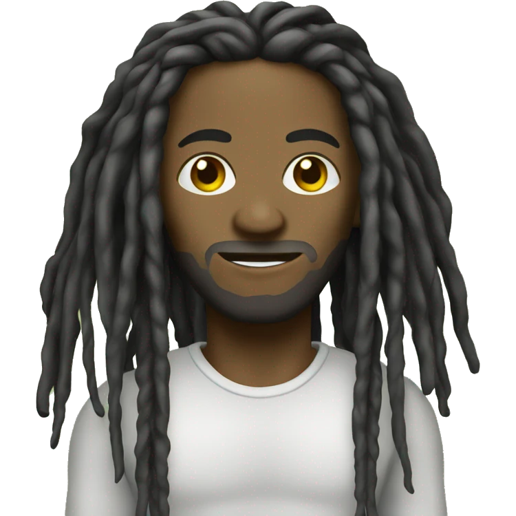 Jamaican with long dreads emoji