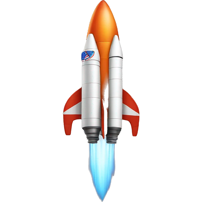 A cool rocket emoji emoji