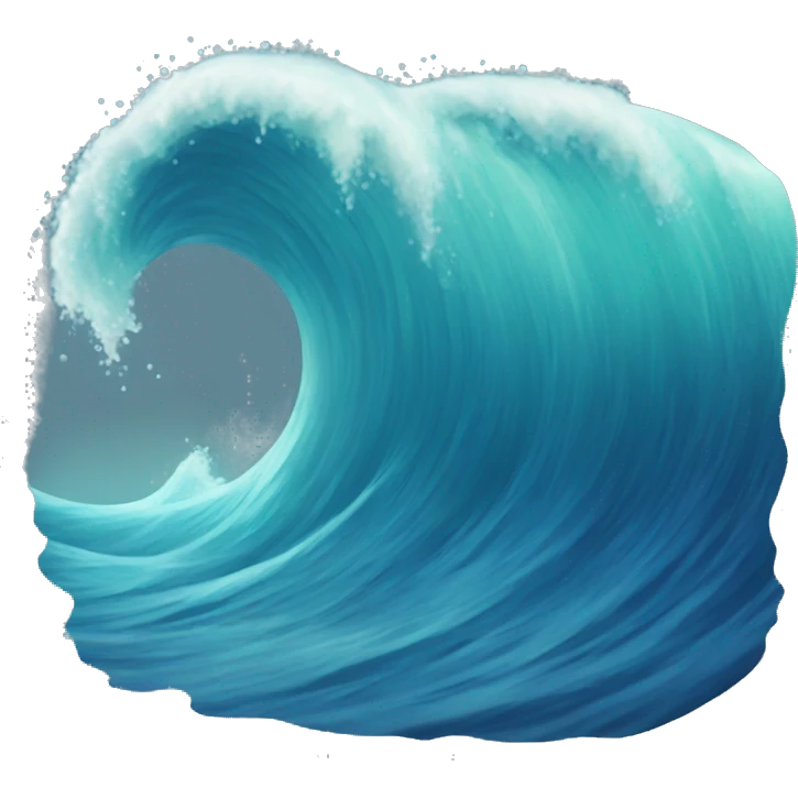 Ocean wave emoji