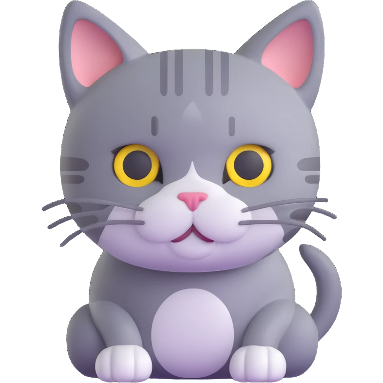 gray cat emoji