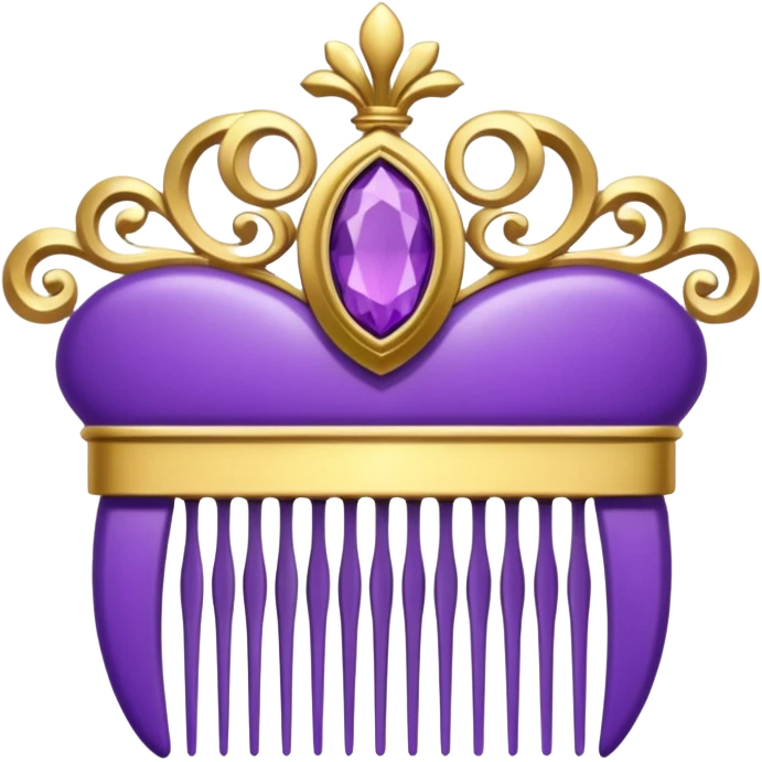 purple royal comb emoji