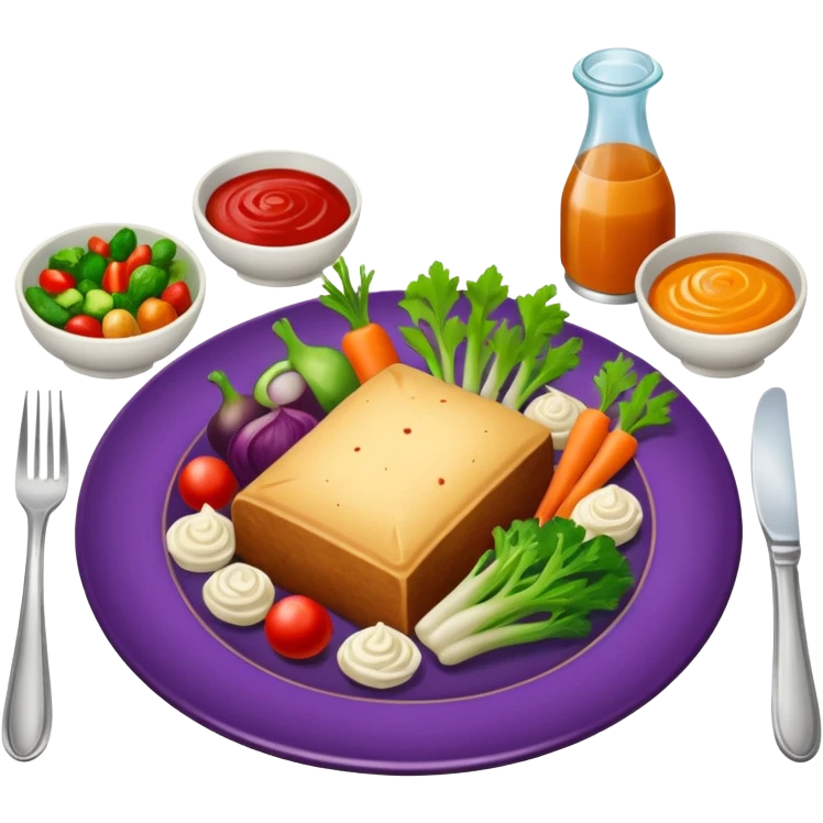 fancy fine dining meal emoji