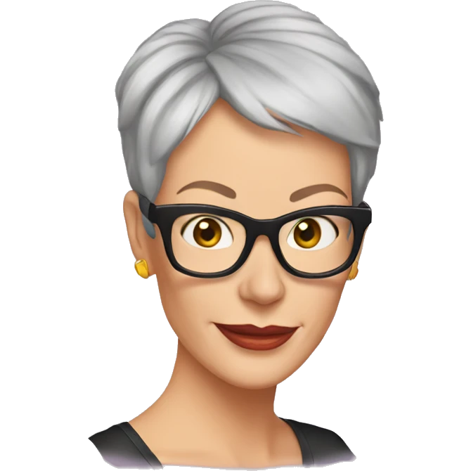 jamie lee curtis cartoon wearing tee emoji