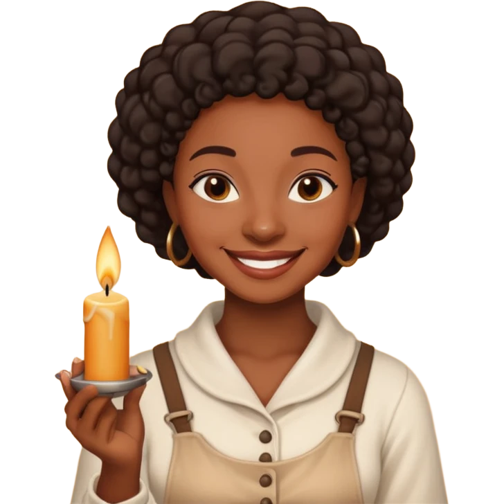 Candle Maker black woman emoji