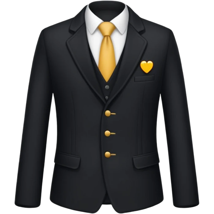 chaqueta de traje negra de lana emoji