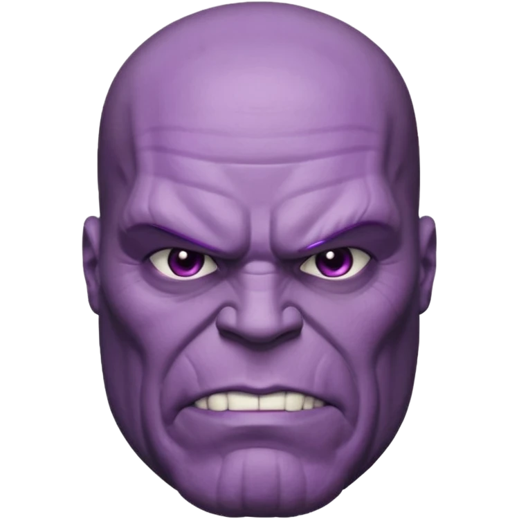 THanos imaginary face character face only front face  emoji