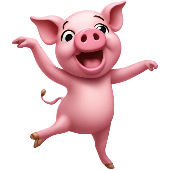 dancing pig emoji