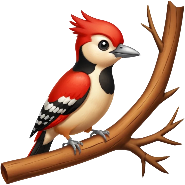 Woodpecker giving a thumbs-up up emoji
