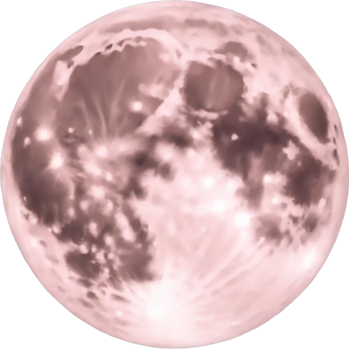 Light pink full moon emoji