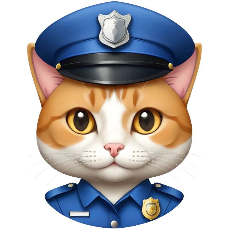 Policeman cat emoji