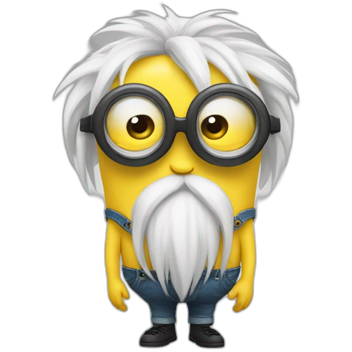Minion a 4 patas con gafas emoji