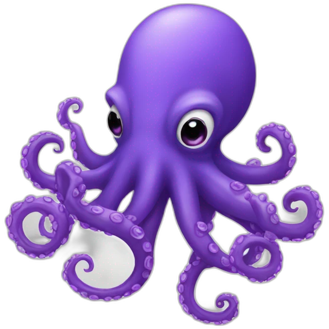 Purple octopus emoji