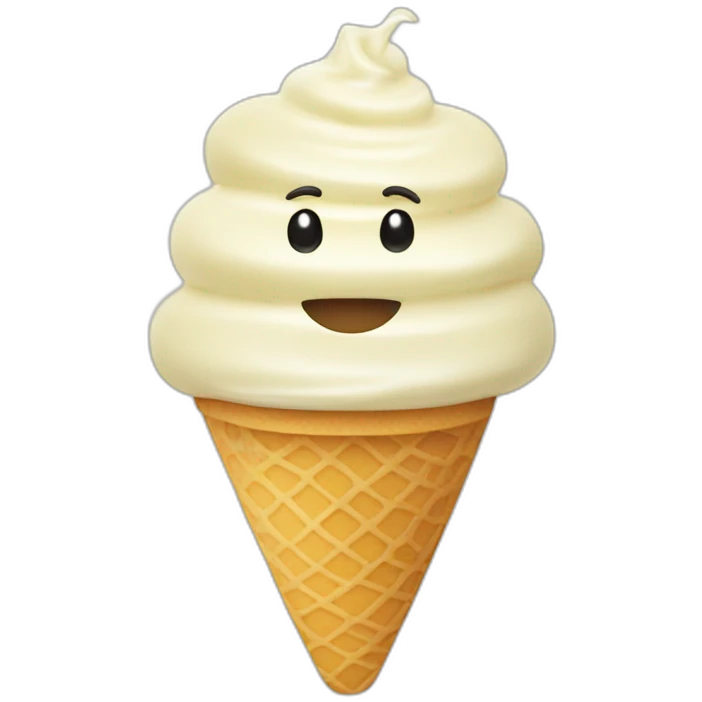 vanilla ice cream emoji