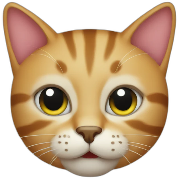 Cat apple emoji
