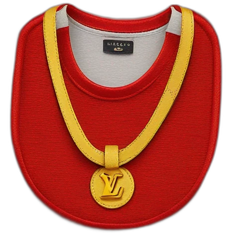 Louis Vuitton Cotton Pique T-Shirt with Embroidered LV Patch, Bright Red emoji
