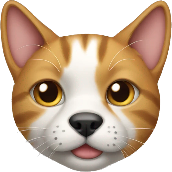 Cat with dog emoji