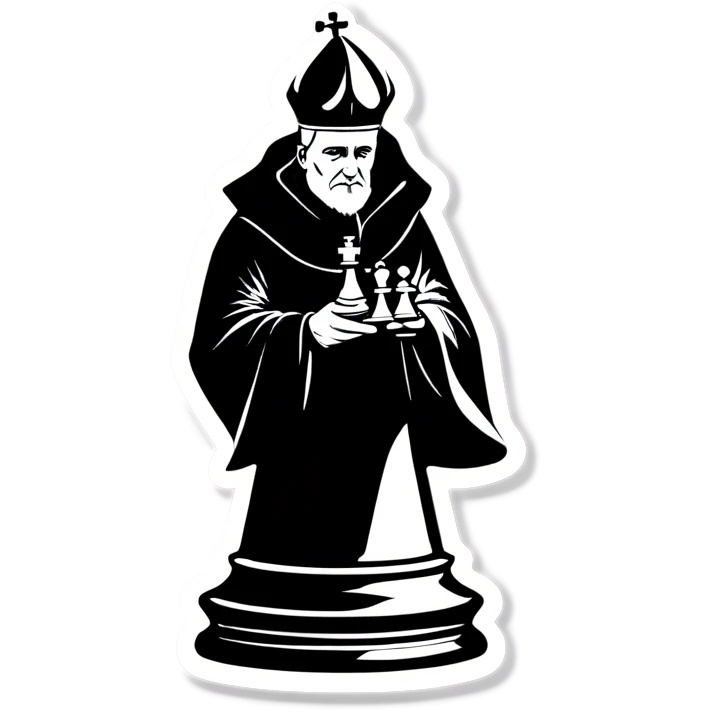 black bishop captured on a chessboard emoji