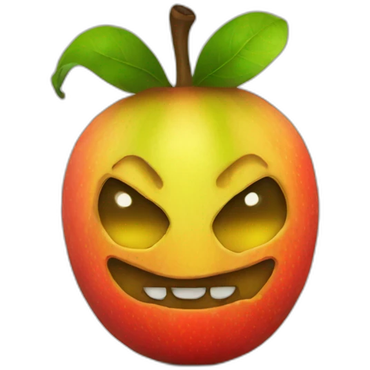 evil fruit emoji