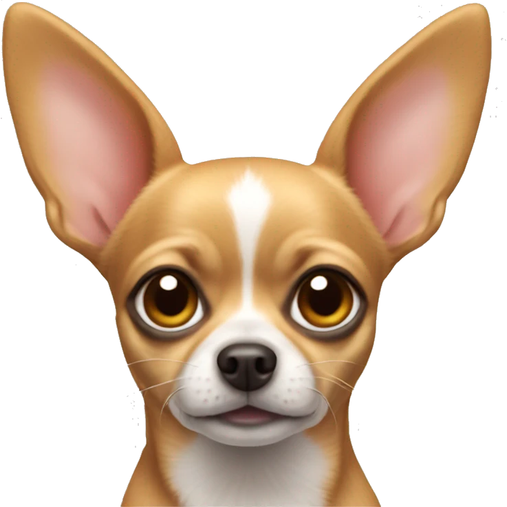 chihuahua with bunny ears emoji