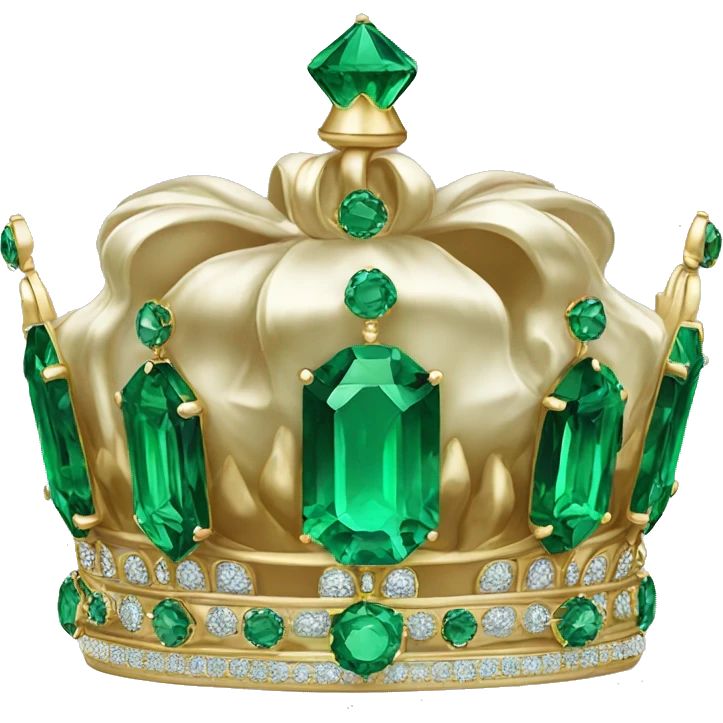 crown emerald color   emoji
