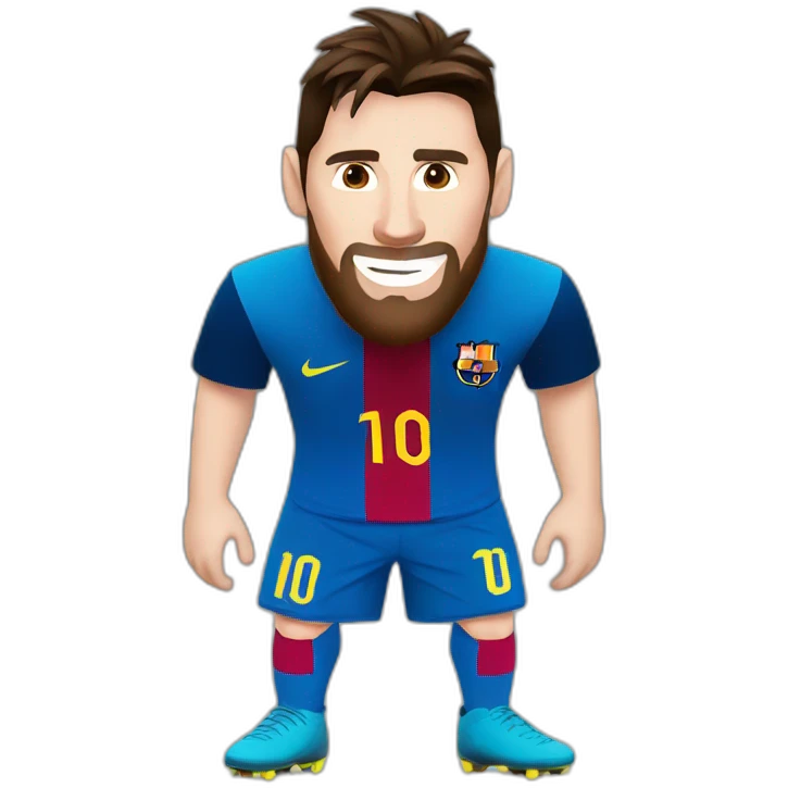Messi con el mundial emoji