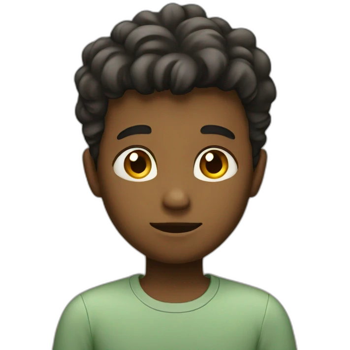 boy thinking emoji