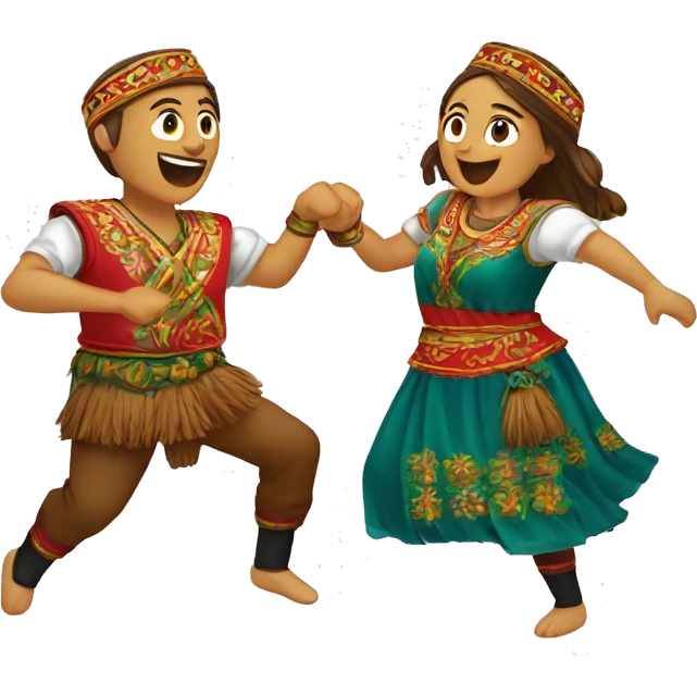 Bulgarian horo pair dance emoji