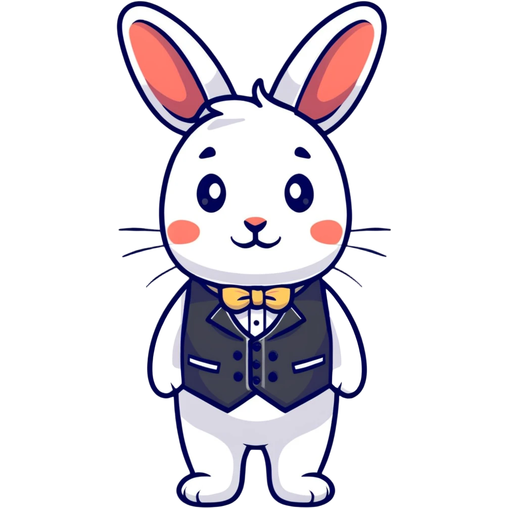 White Rabbit from Alice in Wonderland emoji