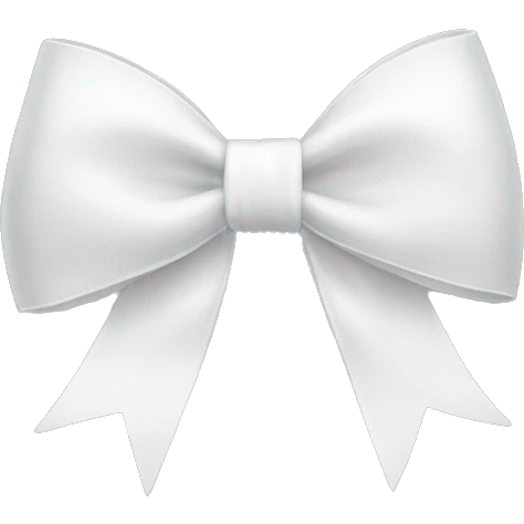 white bow emoji