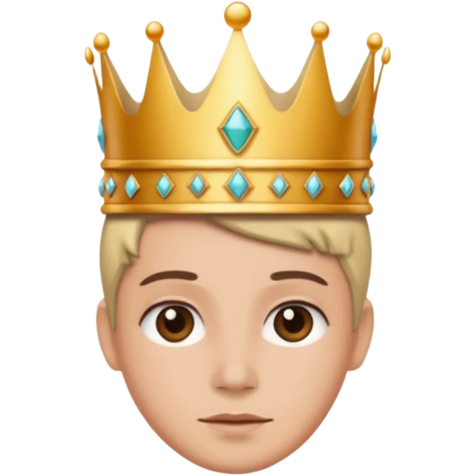 with crown please emoji